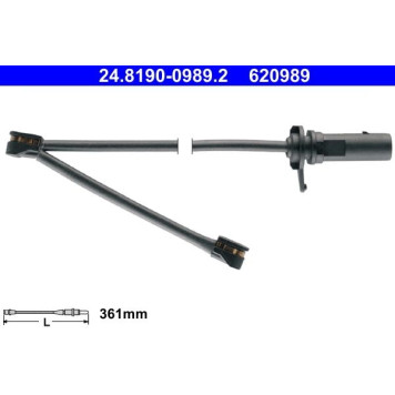 24.8190-0989.2 ATE Bremsbelagverschleißsensor 24.8190-0989.2 24.8190-0989.2 ATE Bremsbelagverschleißsensor 24.8190-0989.2