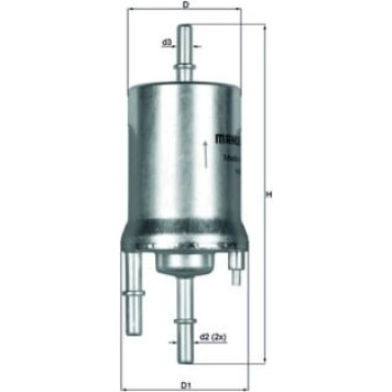 KL 156/1 MAHLE Kraftstofffilter KL 156/1, Leitungsfilter, Höhe 164,3 mm – u. a. für VW Polo IV (9N_, 9A_), VW IV Stufenheck (9A4, 9A2, 9N2, 9A6), VW (6N2) – OE Nummer 6Q0201051B - l KL 156/1 MAHLE Kraftstofffilter KL 156/1, Leitungsfilter, Höhe 164,3 mm – u. a. für VW Polo IV (9N_, 9A_), VW IV Stufenheck (9A4, 9A2, 9N2, 9A6), VW (6N2) – OE Nummer 6Q0201051B - l