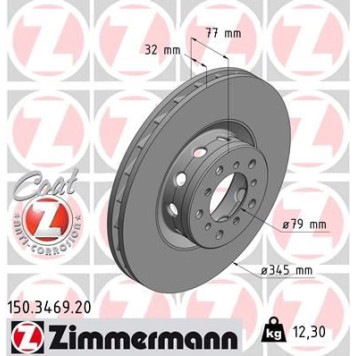 Zimmermann Bremsscheibe 150.3469.20