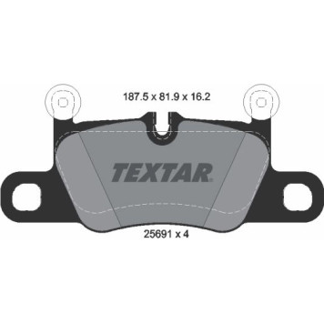 2569101 Textar Bremsbelagsatz 2569101 2569101 Textar Bremsbelagsatz 2569101