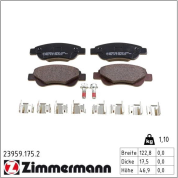 23959.175.2 ZIMMERMANN Bremsbeläge 23959.175.2 23959.175.2 ZIMMERMANN Bremsbeläge 23959.175.2