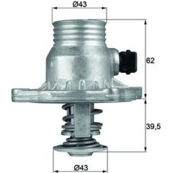 TM 11 105 MAHLE Kühlmittelthermostat TM 11 105, 105 °C – u. a. für BMW 5er (E39), 7er (E38), 5er Touring (E39) – OE Nummer 1153 1 437 526 - l TM 11 105 MAHLE Kühlmittelthermostat TM 11 105, 105 °C – u. a. für BMW 5er (E39), 7er (E38), 5er Touring (E39) – OE Nummer 1153 1 437 526 - l