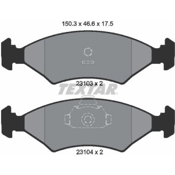 2310301 Textar Bremsbelagsatz 2310301
