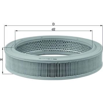 LX 208 MAHLE Luftfilter LX 208, Filtereinsatz, Höhe 61,5 mm – u. a. für VW Passat B2 Variant (33B), VW B2 (32B), VW B1 (32) – OE Nummer 007045248 - l LX 208 MAHLE Luftfilter LX 208, Filtereinsatz, Höhe 61,5 mm – u. a. für VW Passat B2 Variant (33B), VW B2 (32B), VW B1 (32) – OE Nummer 007045248 - l
