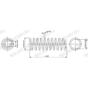 Monroe Fahrwerksfeder SP2787 Monroe Fahrwerksfeder SP2787