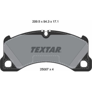 2500701 Textar Bremsbelagsatz 2500701 – 18 Zoll 2500701 Textar Bremsbelagsatz 2500701 – 18 Zoll