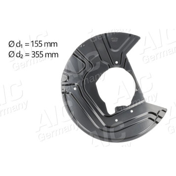 Bremsankerblech Vorderachse rechts Aluminium Durchmesser 355 mm 55909 Bremsankerblech Vorderachse rechts Aluminium Durchmesser 355 mm 55909