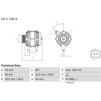 0 986 046 240 Bosch Lichtmaschine 0 986 046 240 0 986 046 240 Bosch Lichtmaschine 0 986 046 240
