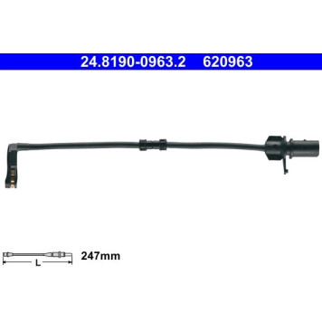 ATE Bremsbelagverschleißsensor 24.8190-0963.2 ATE Bremsbelagverschleißsensor 24.8190-0963.2