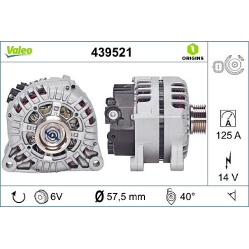 439521 Valeo Lichtmaschine 439521 439521 Valeo Lichtmaschine 439521