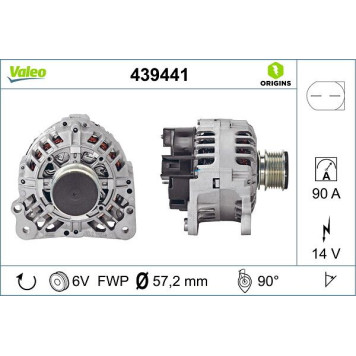 439441 Valeo Lichtmaschine 439441 439441 Valeo Lichtmaschine 439441