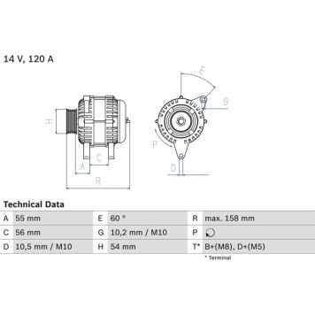 0 986 047 330 Bosch Lichtmaschine 0 986 047 330 0 986 047 330 Bosch Lichtmaschine 0 986 047 330