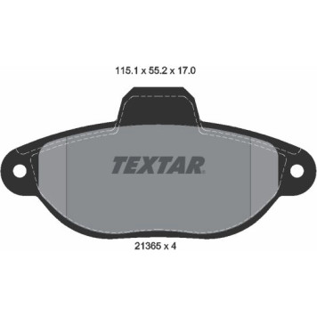 2136502 Textar Bremsbelagsatz 2136502 2136502 Textar Bremsbelagsatz 2136502