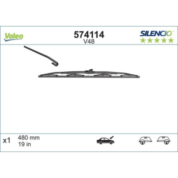 574114 Valeo Scheibenwischer 574114 - Silencio Standard 574114 Valeo Scheibenwischer 574114 - Silencio Standard