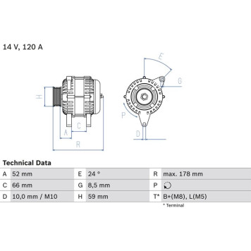 0 986 049 061 Bosch Lichtmaschine 0 986 049 061 0 986 049 061 Bosch Lichtmaschine 0 986 049 061