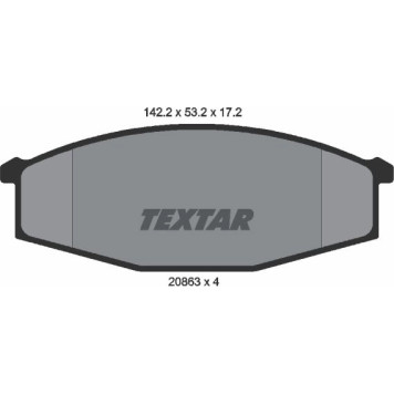 2086301 Textar Bremsbelagsatz 2086301 2086301 Textar Bremsbelagsatz 2086301