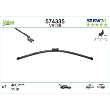 574335 Valeo VM256 Silencio X.TRM Heck 574335 574335 Valeo VM256 Silencio X.TRM Heck 574335