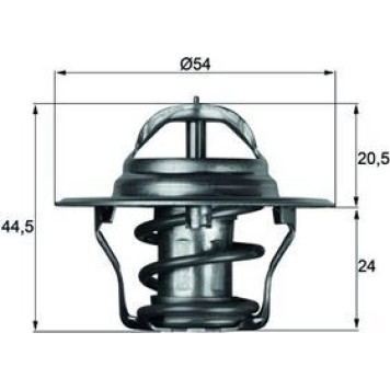 TX 4 87D MAHLE Kühlmittelthermostat TX 4 87D, 87 °C – u. a. für Opel Corsa A CC (S83), A Tr (S83), Monterey A (M92) – OE Nummer 1338 055 - l TX 4 87D MAHLE Kühlmittelthermostat TX 4 87D, 87 °C – u. a. für Opel Corsa A CC (S83), A Tr (S83), Monterey A (M92) – OE Nummer 1338 055 - l