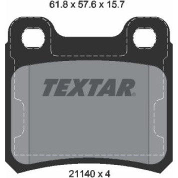 2114001 Textar Bremsbelagsatz 2114001 2114001 Textar Bremsbelagsatz 2114001