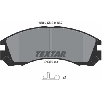 2137001 Textar Bremsbelagsatz 2137001 2137001 Textar Bremsbelagsatz 2137001