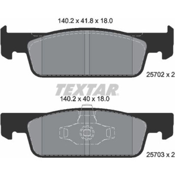 2570201 Textar Bremsbelagsatz 2570201 – 15/16 Zoll 2570201 Textar Bremsbelagsatz 2570201 – 15/16 Zoll