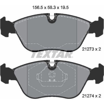 2127304 Textar Bremsbelagsatz 2127304 2127304 Textar Bremsbelagsatz 2127304