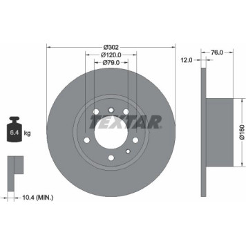 92042103 Textar Bremsscheibe 92042103 92042103 Textar Bremsscheibe 92042103