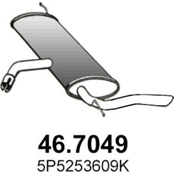 46.7049 ASSO Endschalldämpfer 46.7049 46.7049 ASSO Endschalldämpfer 46.7049