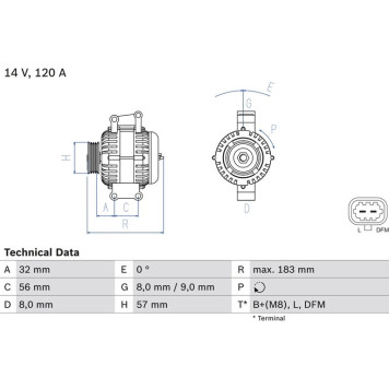 0 986 044 020 Bosch Lichtmaschine 0 986 044 020 0 986 044 020 Bosch Lichtmaschine 0 986 044 020