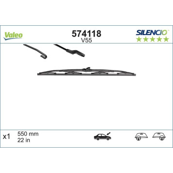 574118 Valeo Scheibenwischer 574118 - Silencio Standard 574118 Valeo Scheibenwischer 574118 - Silencio Standard