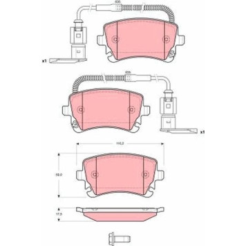 GDB1508 TRW Bremsbeläge Hinterachse GDB1508 GDB1508 TRW Bremsbeläge Hinterachse GDB1508