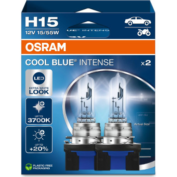 Osram | H15 12V 15/55W PGJ23t-1 Cool Blue Intense NextGen. 3700K +100% Duo 2st | 64176CBN-2HB Osram | H15 12V 15/55W PGJ23t-1 Cool Blue Intense NextGen. 3700K +100% Duo 2st | 64176CBN-2HB