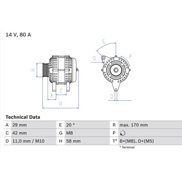 0 986 081 000 Bosch Lichtmaschine 0 986 081 000 0 986 081 000 Bosch Lichtmaschine 0 986 081 000