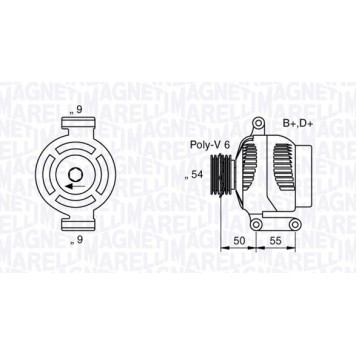 63358061010 Magneti Marelli Lichtmaschine 63358061010 63358061010 Magneti Marelli Lichtmaschine 63358061010