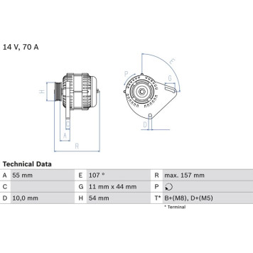 0 986 080 490 Bosch Lichtmaschine 0 986 080 490 0 986 080 490 Bosch Lichtmaschine 0 986 080 490