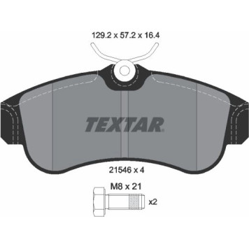 2154601 Textar Bremsbelagsatz 2154601