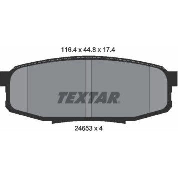 2465301 Textar Bremsbelagsatz 2465301 2465301 Textar Bremsbelagsatz 2465301