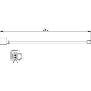 1 987 473 529 Bosch Bremsbelag-Bremsbelagverschleißsensor 1 987 473 529 1 987 473 529 Bosch Bremsbelag-Bremsbelagverschleißsensor 1 987 473 529