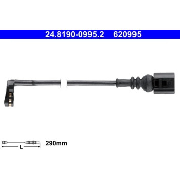 ATE Bremsbelagverschleißsensor 24.8190-0995.2 ATE Bremsbelagverschleißsensor 24.8190-0995.2