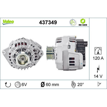 437349 Valeo Lichtmaschine 437349