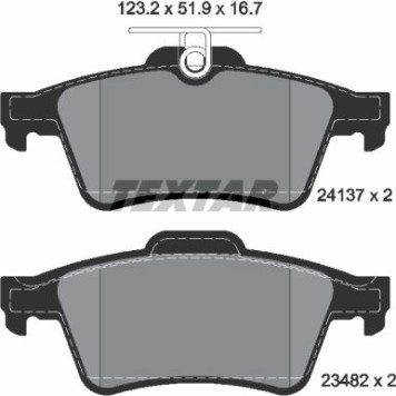 2413701 Textar Bremsbelagsatz 2413701 2413701 Textar Bremsbelagsatz 2413701