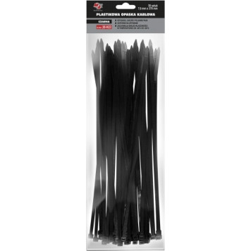 20-H23 MOJE AUTO AMT20-H23 Kabelbinder 7,6 x 370 (1 Pack 50 Stück) Schwarz
