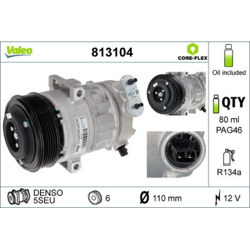 813104 Valeo Klimakompressor 813104 813104 Valeo Klimakompressor 813104