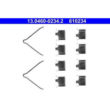 ATE Zubehörsatz Bremsbeläge 13.0460-0234.2 ATE Zubehörsatz Bremsbeläge 13.0460-0234.2