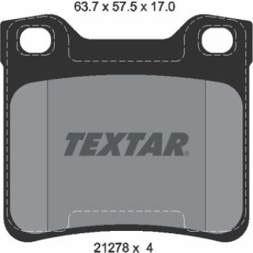 2127803 Textar Bremsbelagsatz 2127803