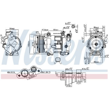 890606 Nissens Klimakompressor PKW 890606