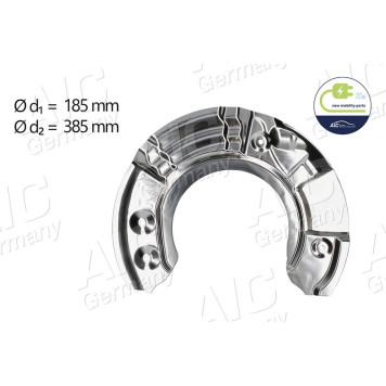 Bremsankerblech Vorderachse links verzinkt Durchmesser 385 mm 57529 Bremsankerblech Vorderachse links verzinkt Durchmesser 385 mm 57529