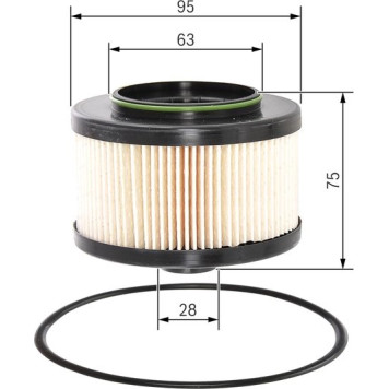 F 026 402 083 Bosch Kraftstofffiltereinsatz F 026 402 083