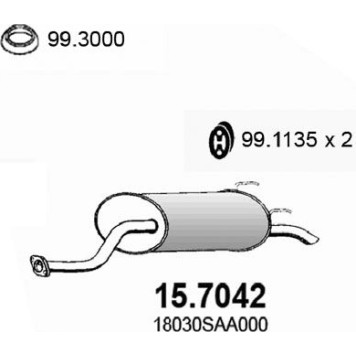 15.7042 ASSO Endschalldämpfer 15.7042 15.7042 ASSO Endschalldämpfer 15.7042