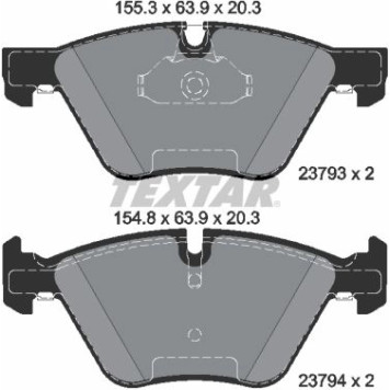 2379301 Textar Bremsbelagsatz 2379301 2379301 Textar Bremsbelagsatz 2379301